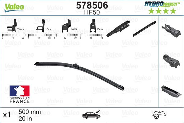 Щетка стеклоочистителя - 578506 VALEO