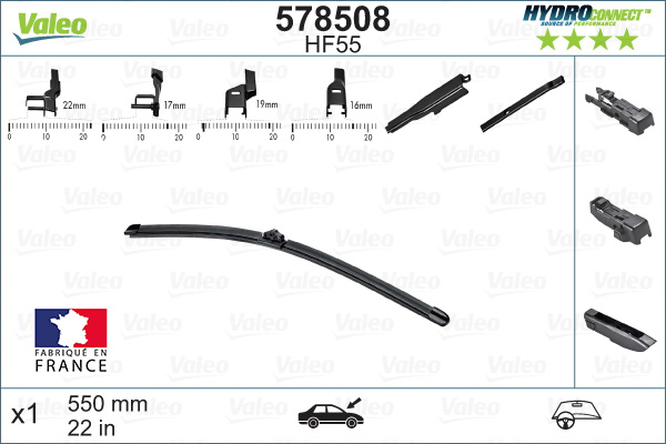 Щетка стеклоочистителя - 578508 VALEO
