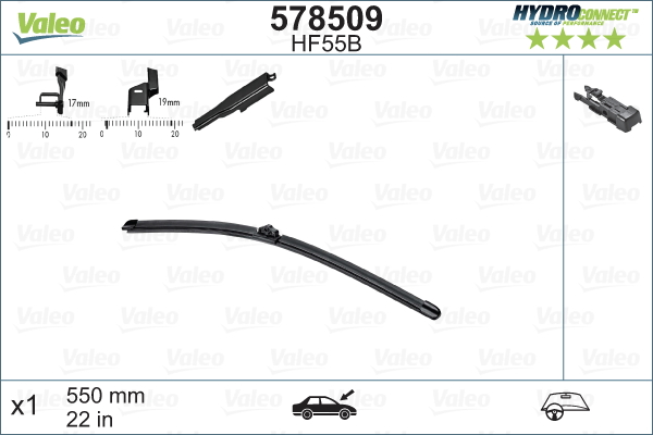 Щетка стеклоочистителя - 578509 VALEO