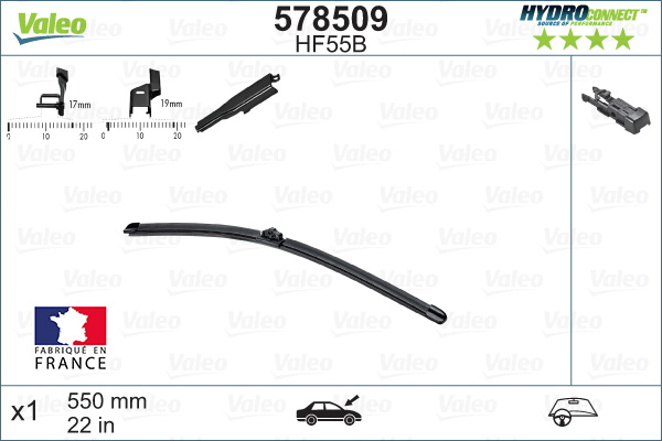Щетка стеклоочистителя - 578509 VALEO