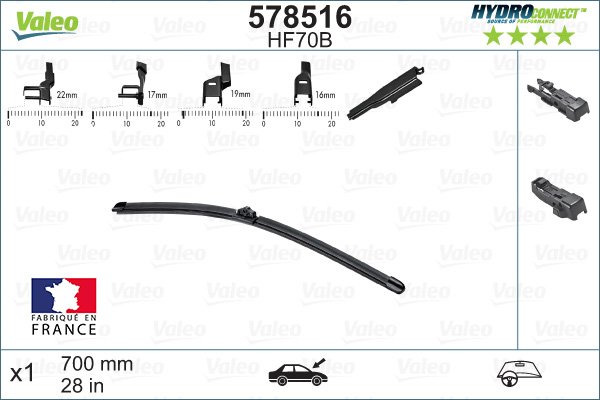 Щетка стеклоочистителя - 578516 VALEO