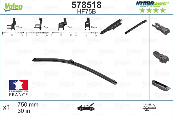 Щетка стеклоочистителя - 578518 VALEO