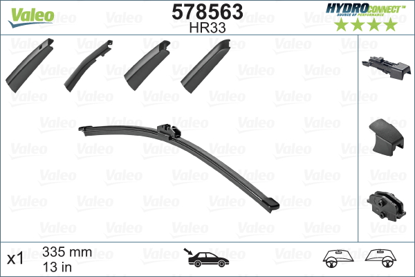 Wiper Blade - 578563 VALEO