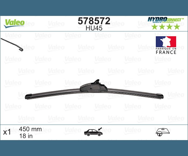 Wiper Blade - 578572 VALEO