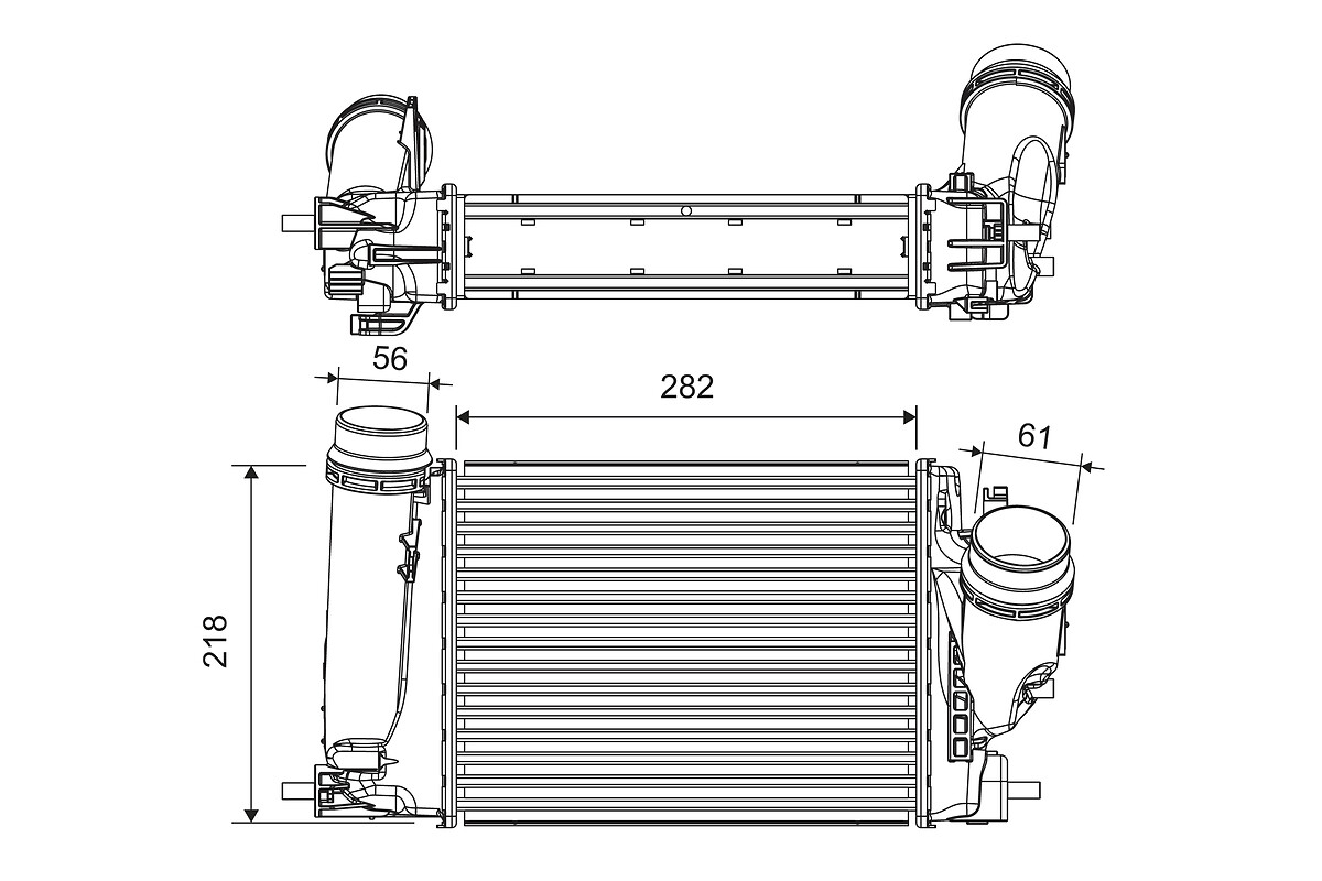 Intercooler, charger - 816759 VALEO