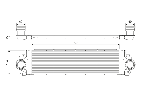 Intercooler - 818272 VALEO