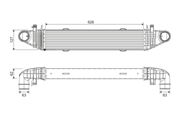 Intercooler, charger - 818276 VALEO