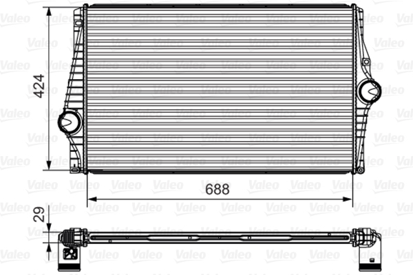 Intercooler, charger - 818280 VALEO
