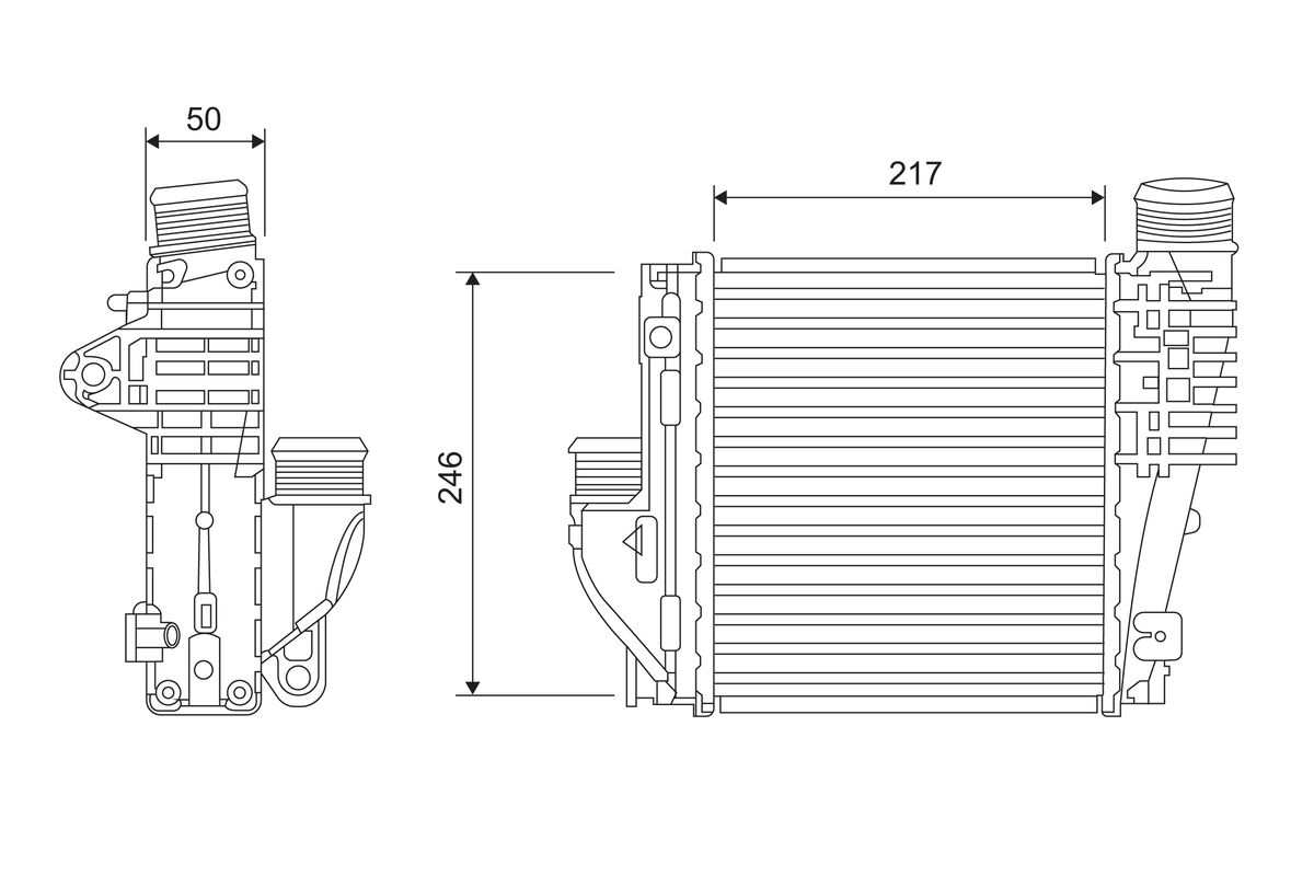 Intercooler, charger - 818290 VALEO