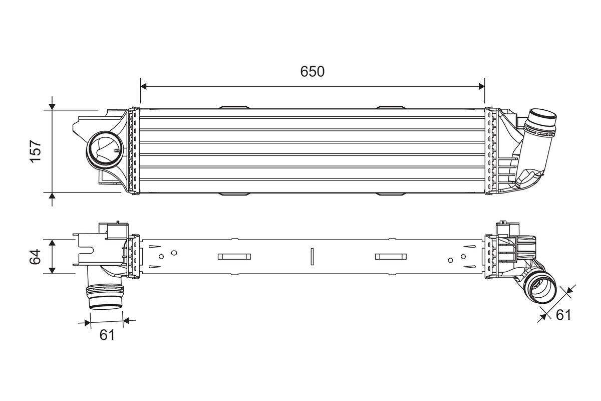 Intercooler, charger - 818299 VALEO