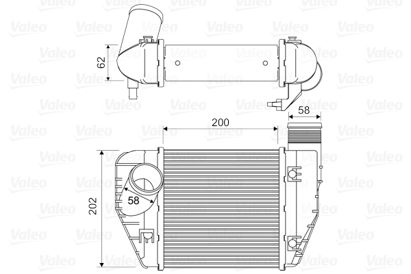 Intercooler, charger - 818326 VALEO