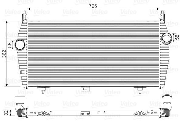 Intercooler, charger - 818335 VALEO