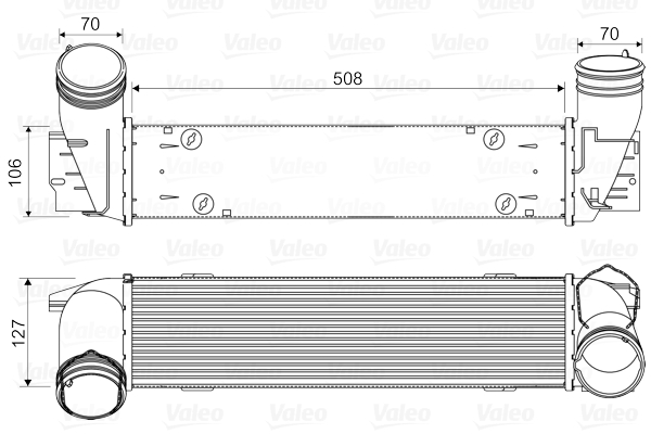 Intercooler, charger - 818342 VALEO