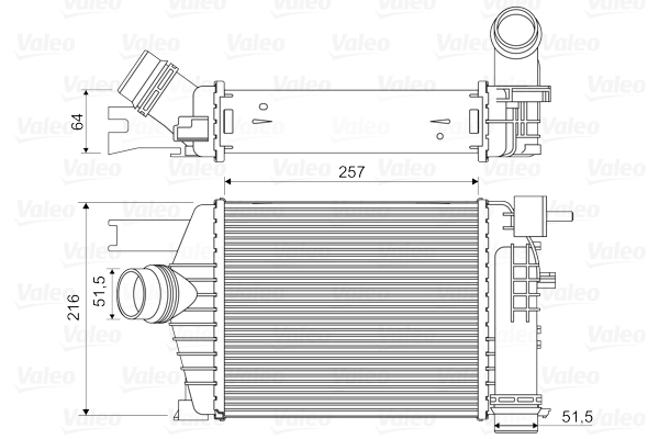 Intercooler, charger - 818343 VALEO