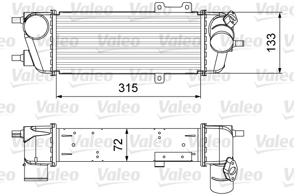 Intercooler, charger - 818361 VALEO