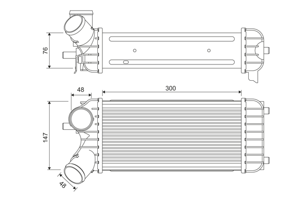 Intercooler, charger - 818365 VALEO