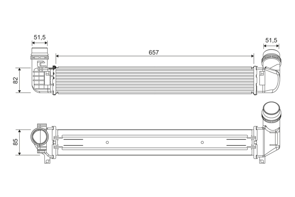 Intercooler, charger - 818389 VALEO