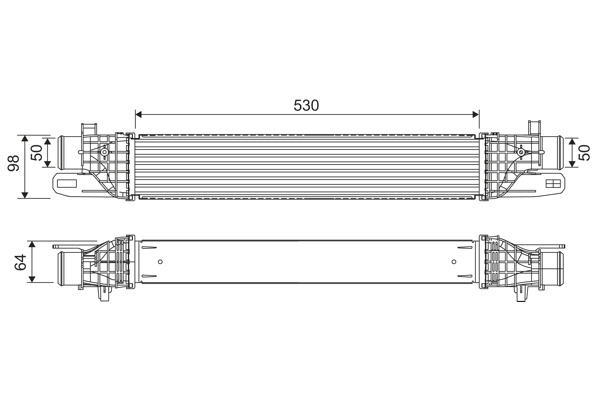 Intercooler, charger - 818541 VALEO