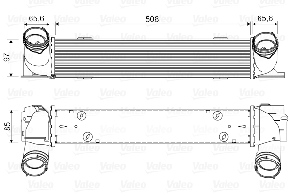 Intercooler, charger - 818553 VALEO