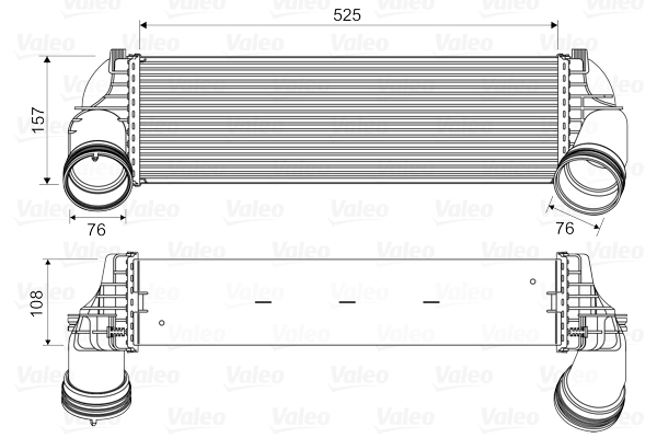 Intercooler, charger - 818562 VALEO
