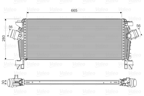 Intercooler, charger - 818566 VALEO