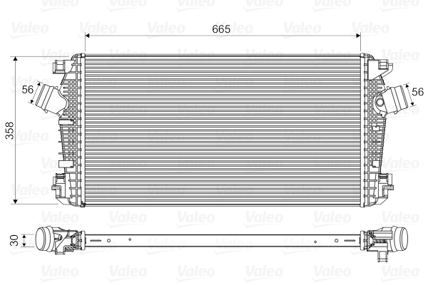 Intercooler, charger - 818567 VALEO