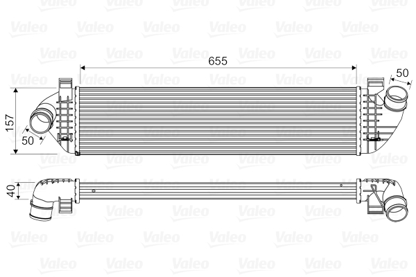 Intercooler, charger - 818571 VALEO