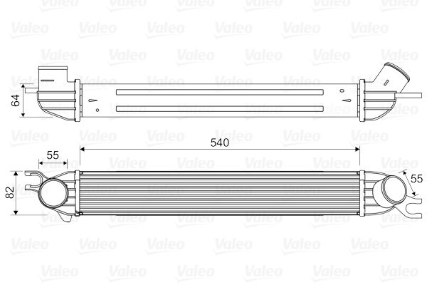 Intercooler, charger - 818580 VALEO