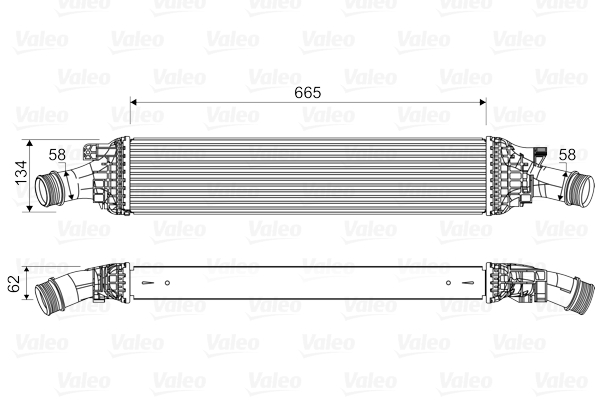 Intercooler, charger - 818601 VALEO