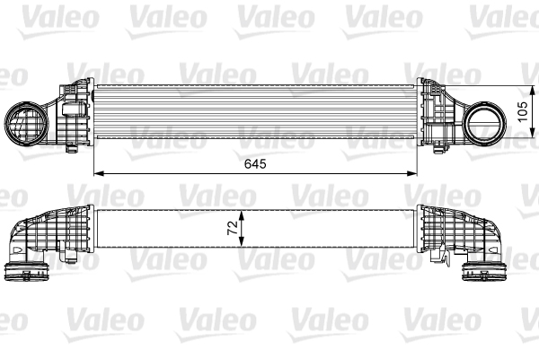 Intercooler, charger - 818606 VALEO