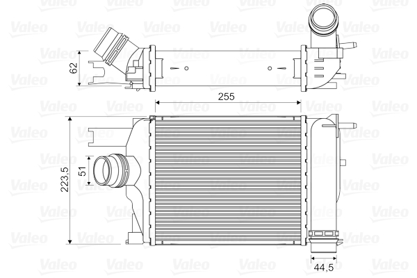 Intercooler, charger - 818609 VALEO