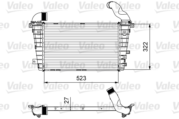 Intercooler, charger - 818615 VALEO