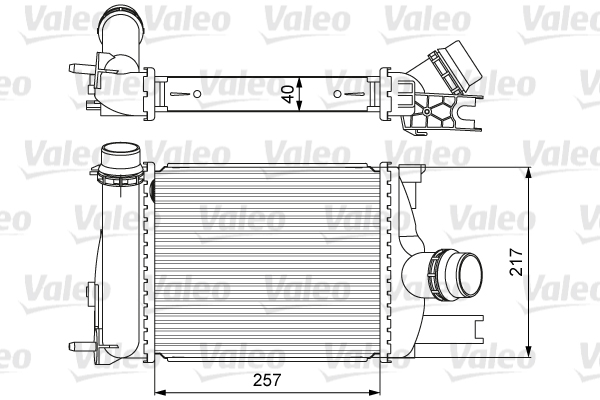 Intercooler, charger - 818622 VALEO