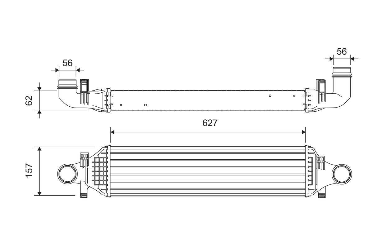 Intercooler, charger - 818624 VALEO