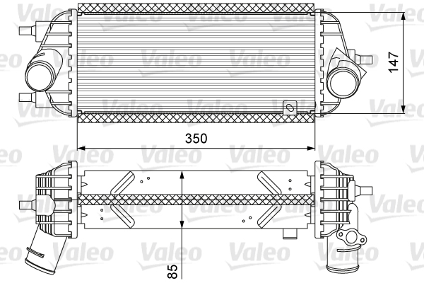 Intercooler, charger - 818626 VALEO