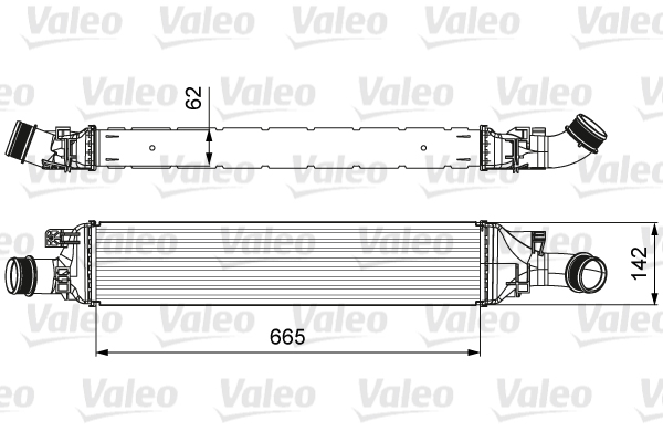 Intercooler, charger - 818643 VALEO