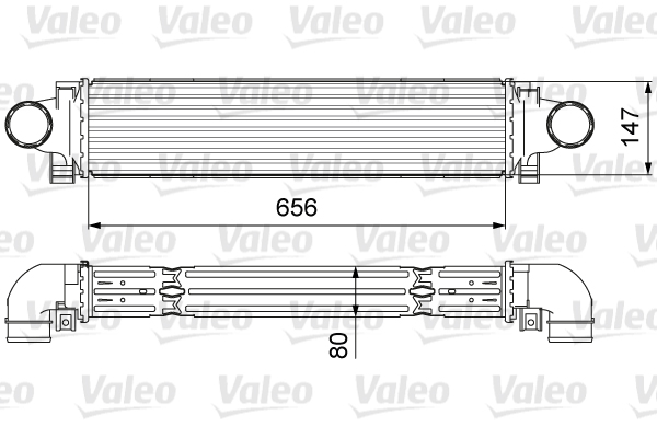 Intercooler, charger - 818646 VALEO