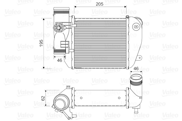 Intercooler, charger - 818653 VALEO