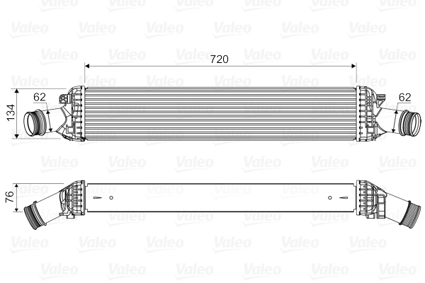 Intercooler, charger - 818654 VALEO