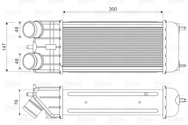 Intercooler, charger - 818663 VALEO