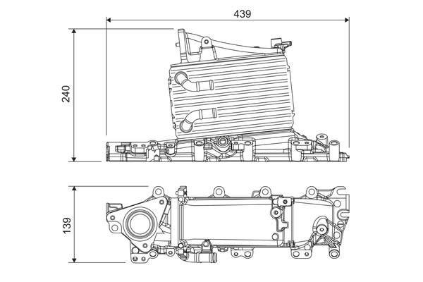 Intercooler, charger - 818683 VALEO