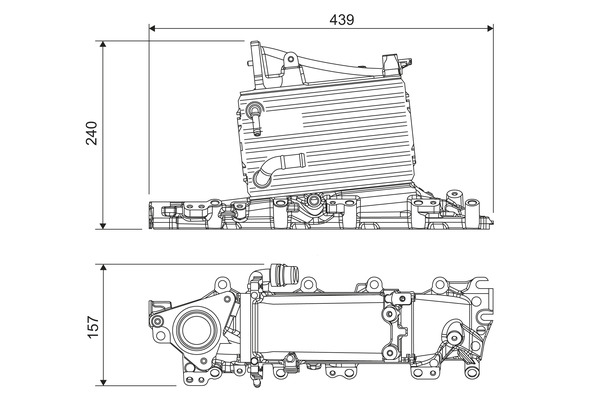 Intercooler, charger - 818684 VALEO