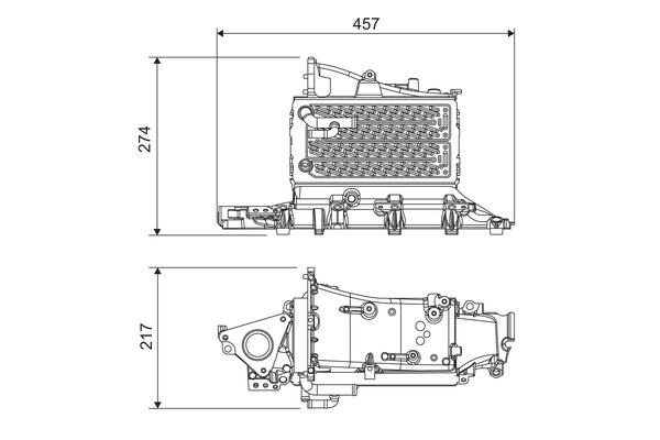 Intercooler, charger - 818685 VALEO