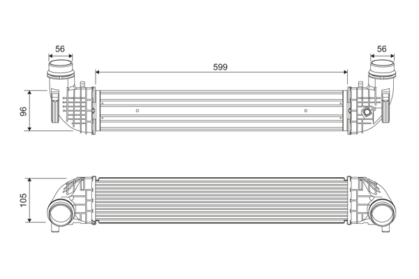 Intercooler, charger - 818690 VALEO