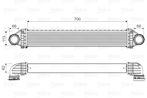 Intercooler, charger - 818806 VALEO