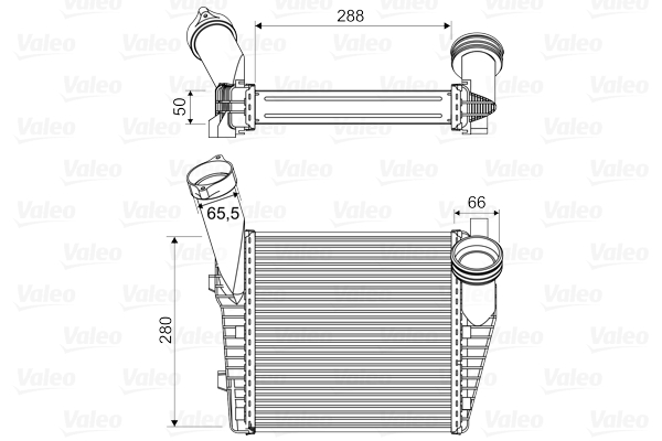 Intercooler, charger - 818814 VALEO