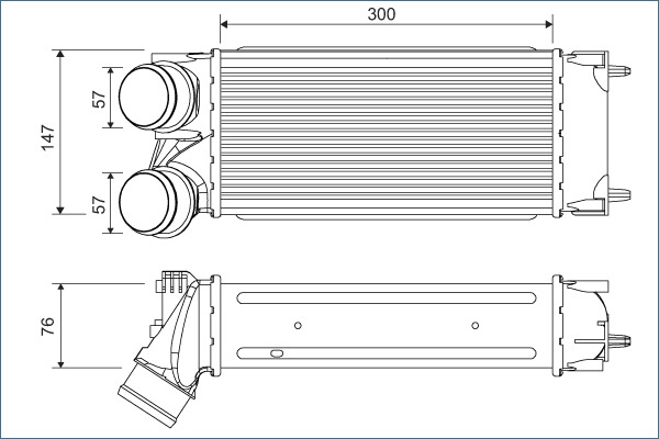Intercooler, charger - 822925 VALEO