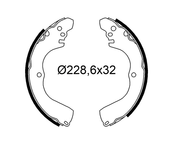Brake Shoe Set - 564287 VALEO