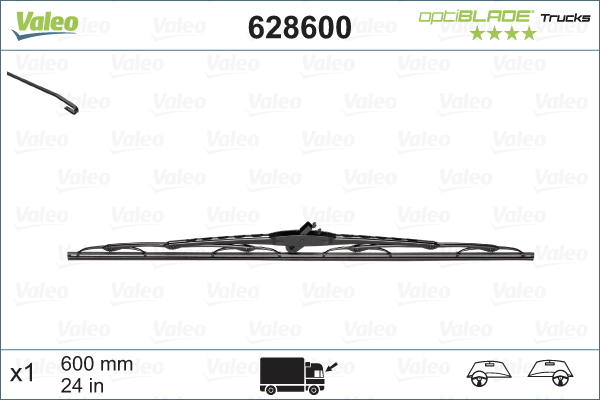 Spazzola tergi - 628600 VALEO