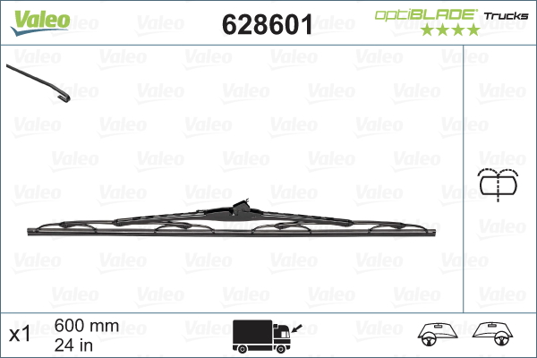 Wiper Blade - 628601 VALEO